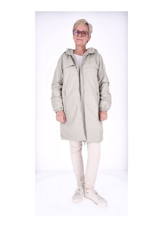 Ladies PU Jacket-Woven
