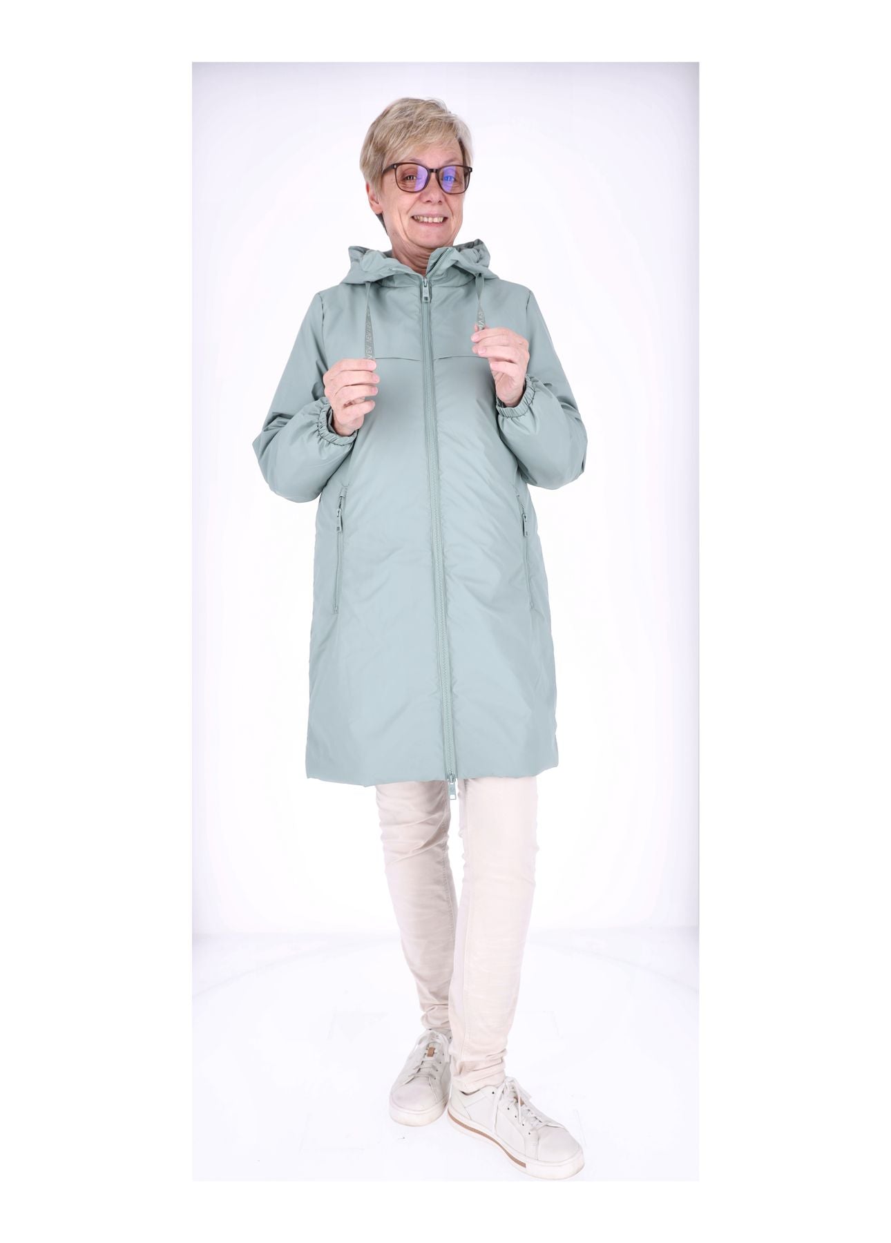 Ladies PU Jacket-Woven