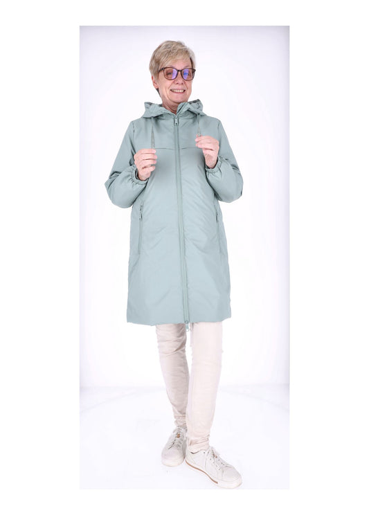 Ladies PU Jacket-Woven