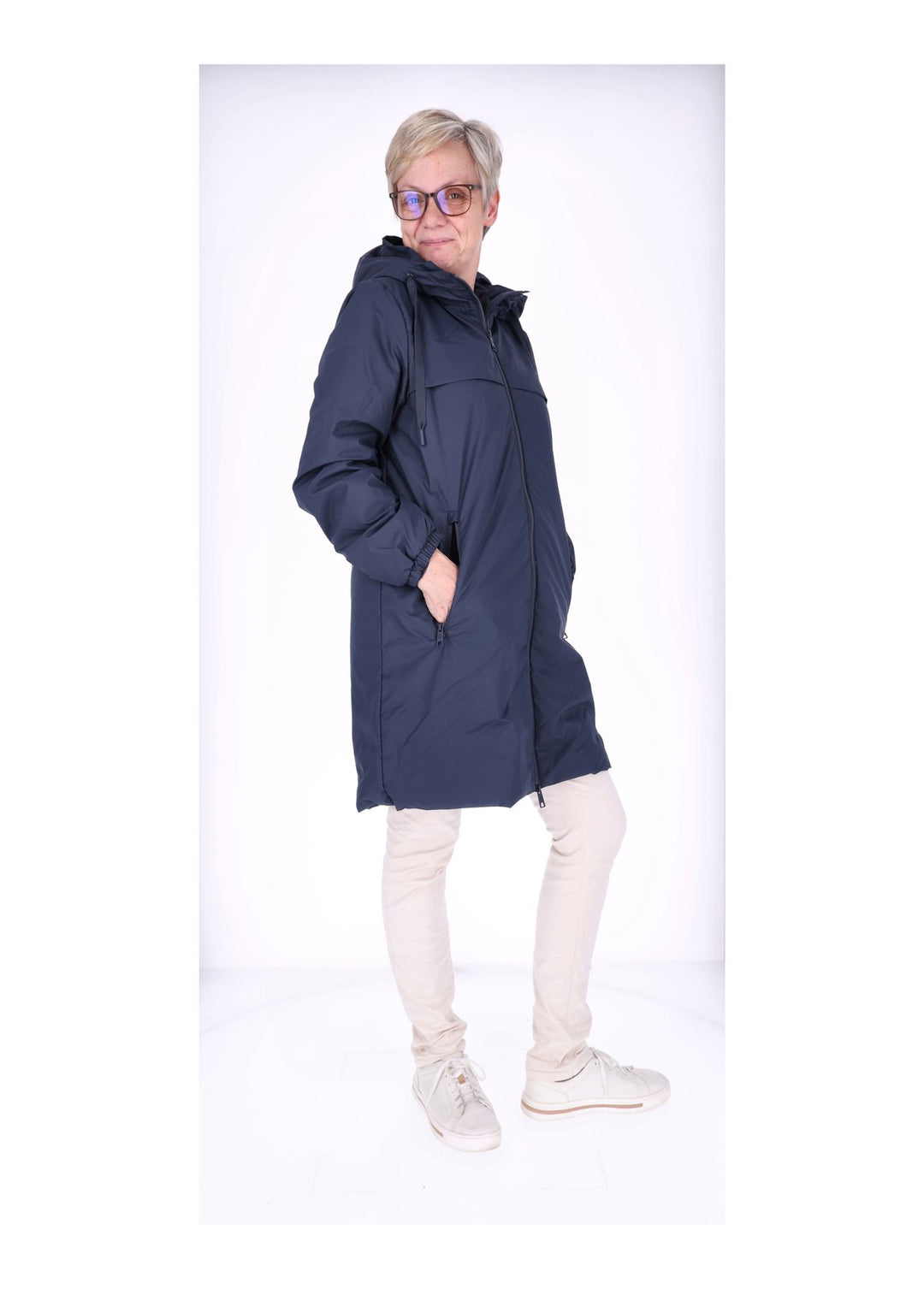 Ladies PU Jacket-Woven