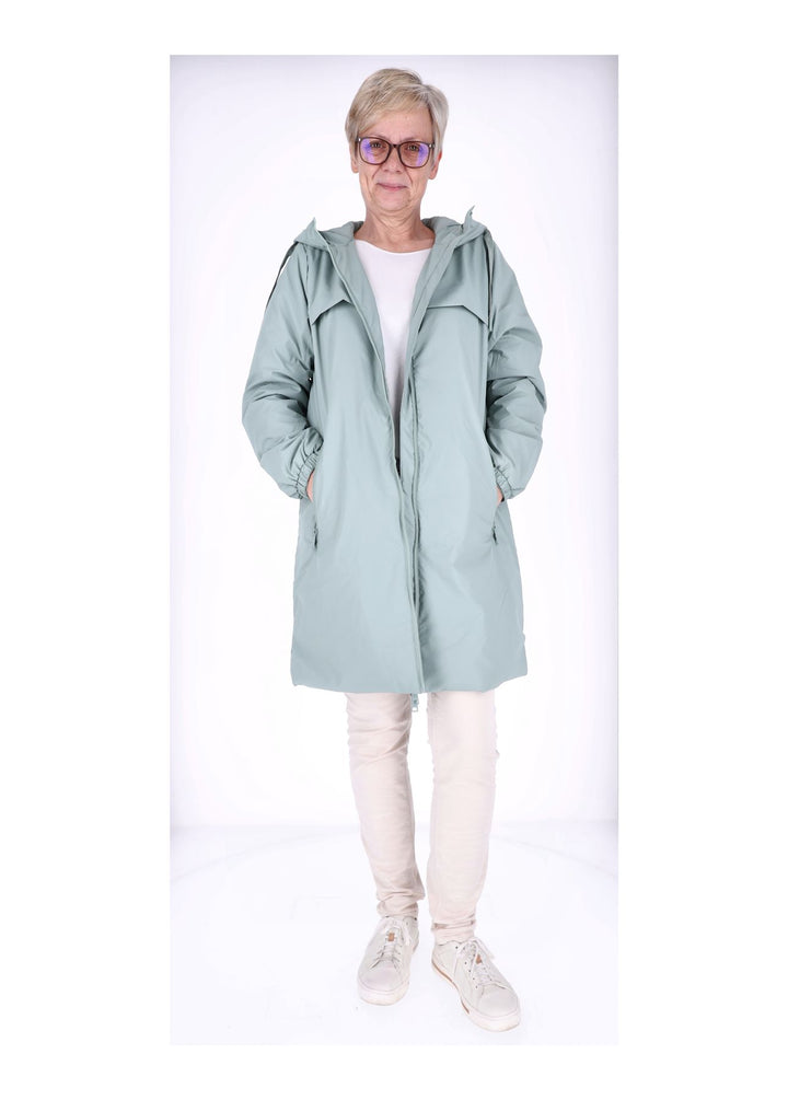 Ladies PU Jacket-Woven