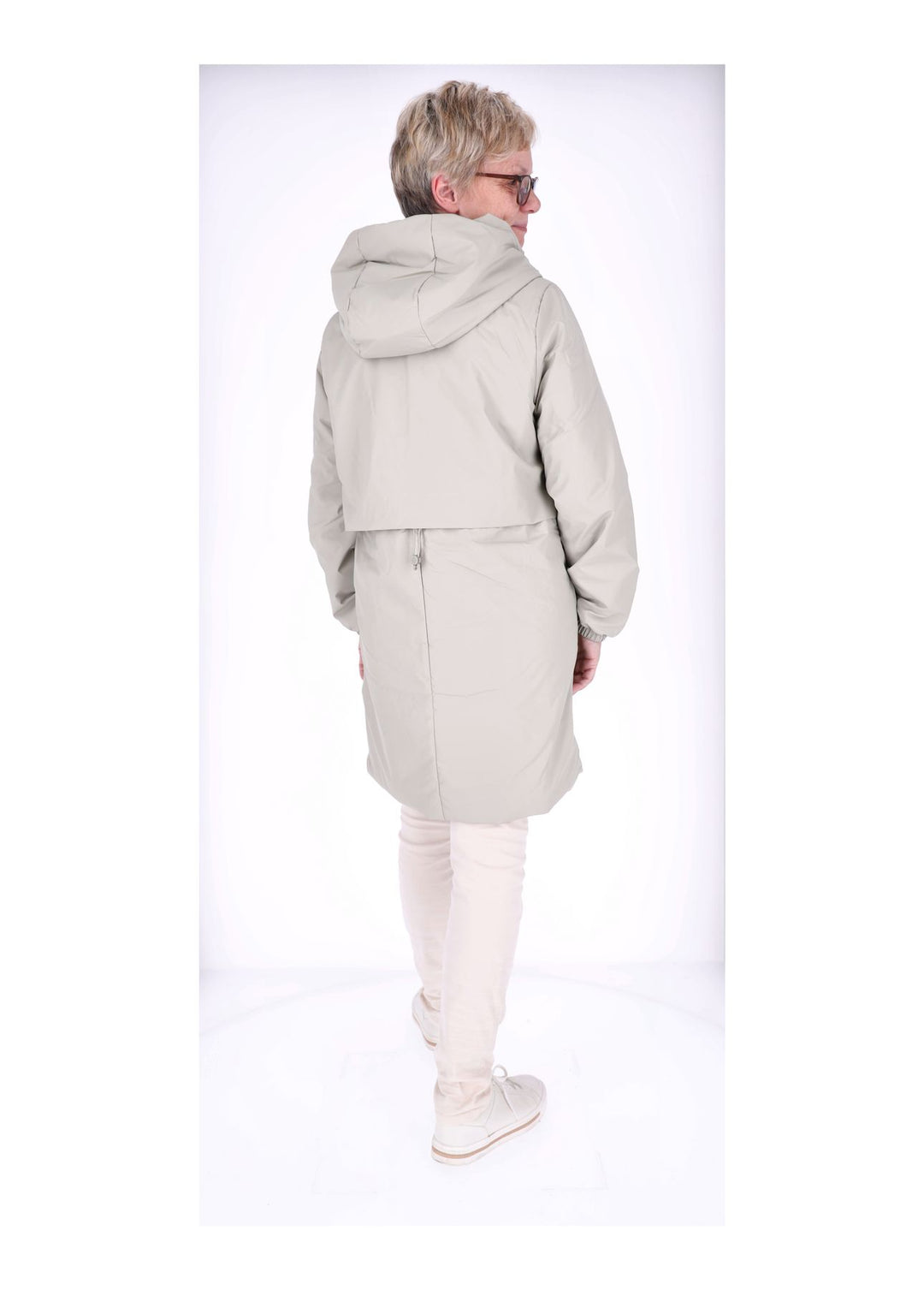 Ladies PU Jacket-Woven