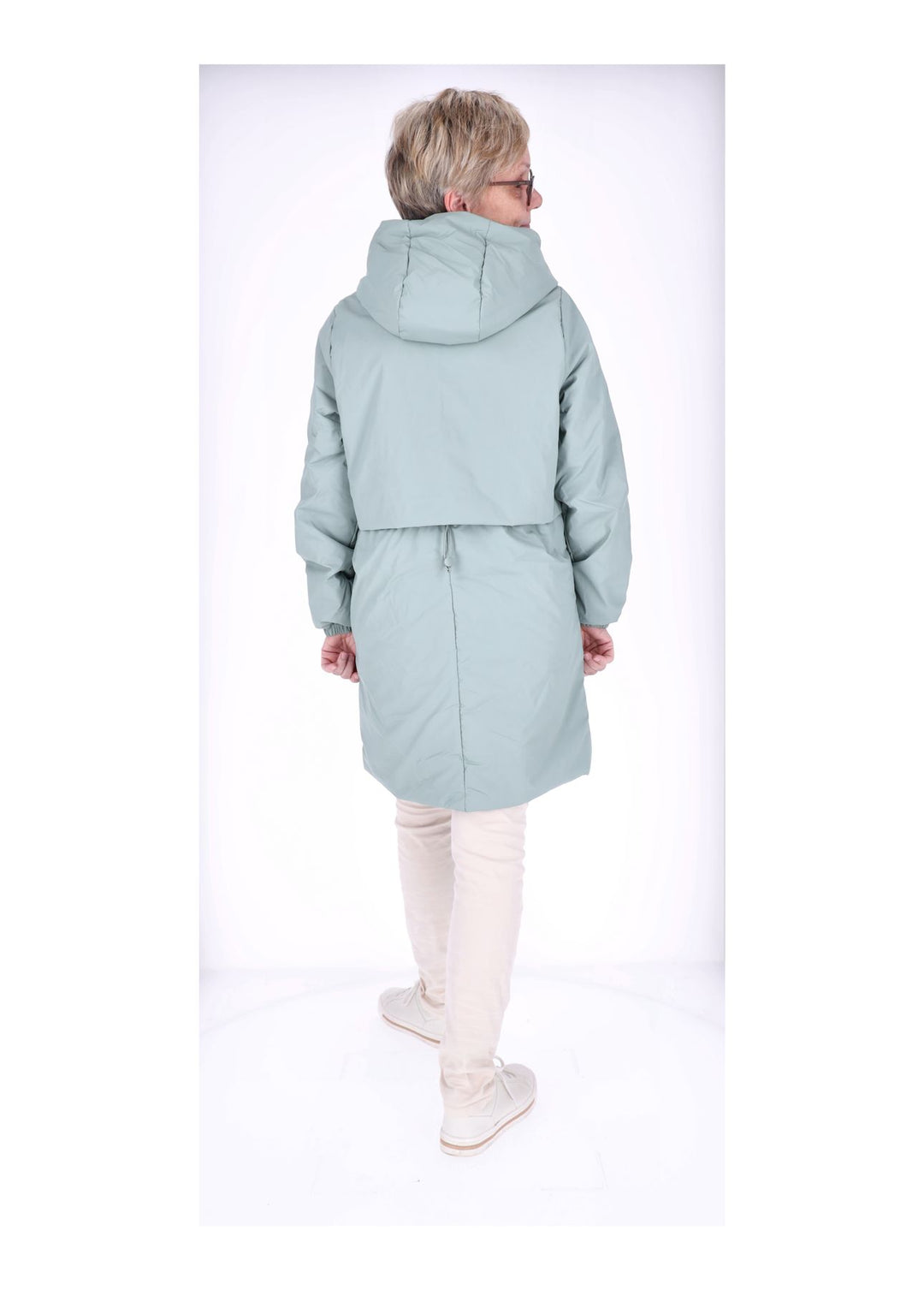 Ladies PU Jacket-Woven