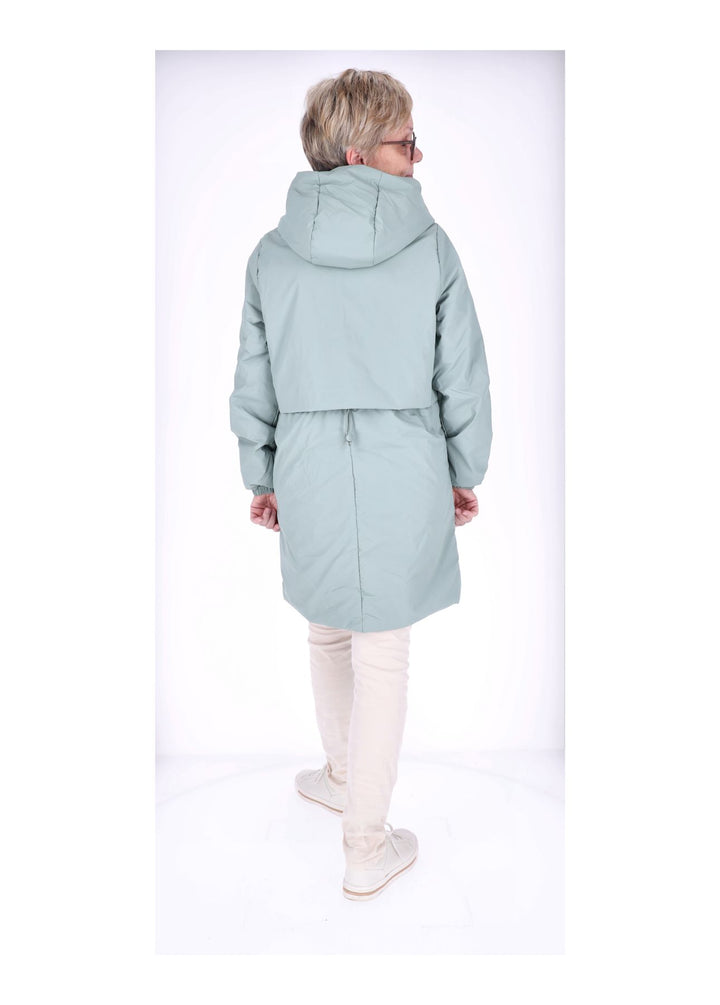 Ladies PU Jacket-Woven