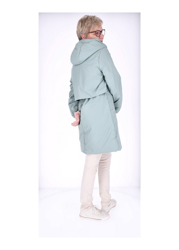 Ladies PU Jacket-Woven