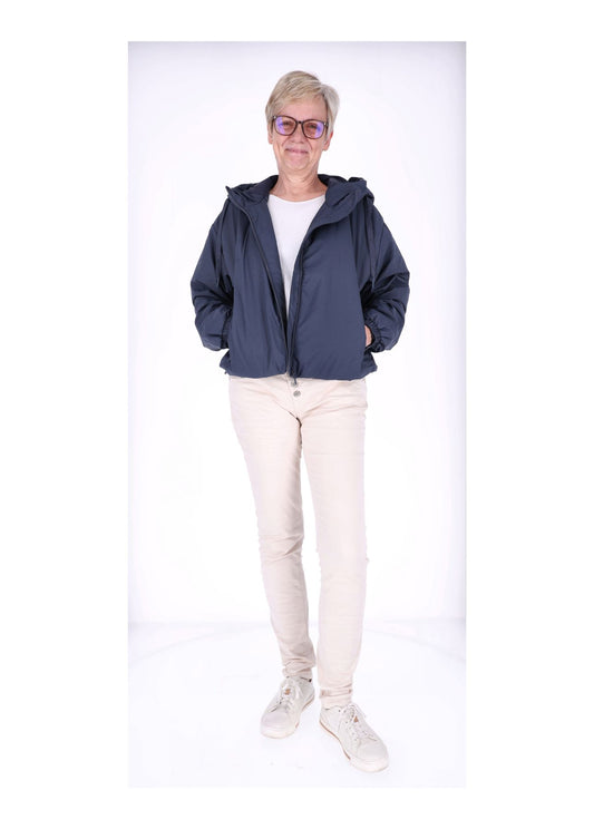 Ladies PU Jacket-Woven