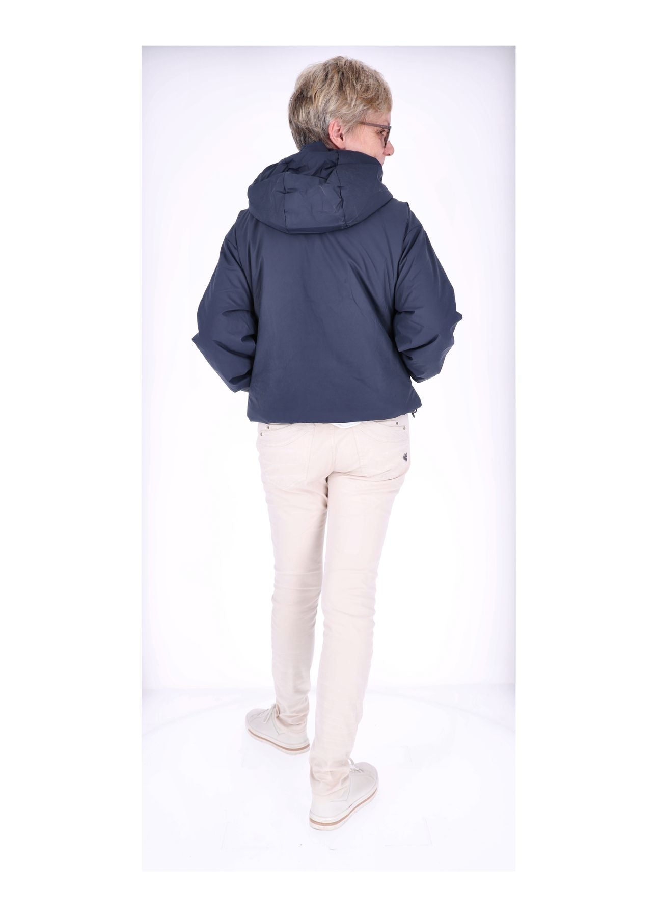 Ladies PU Jacket-Woven