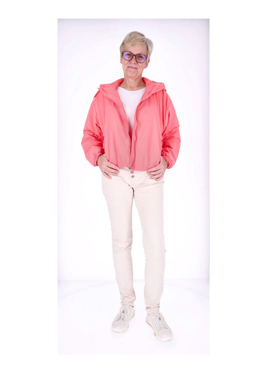 Ladies PU Jacket-Woven