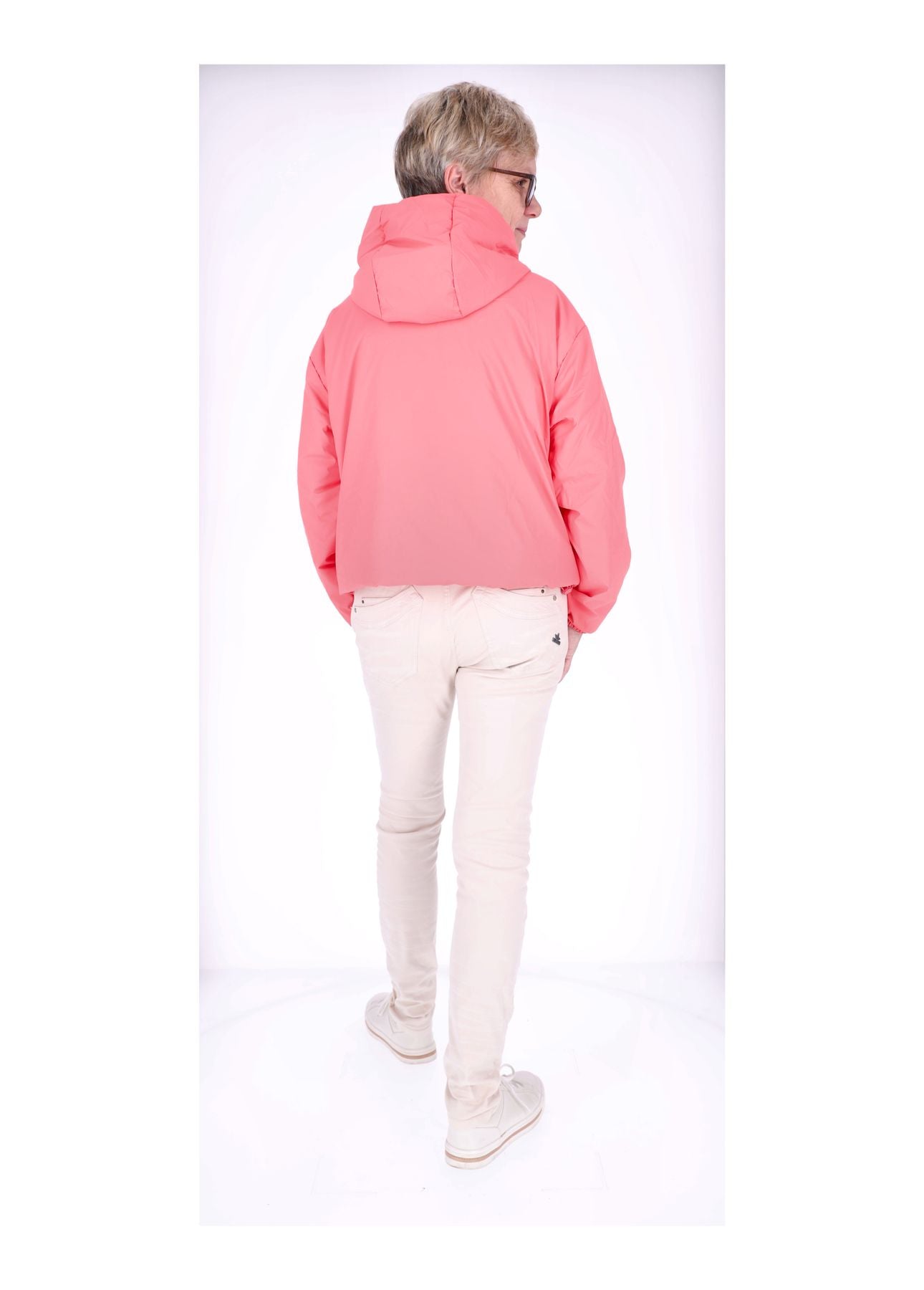 Ladies PU Jacket-Woven