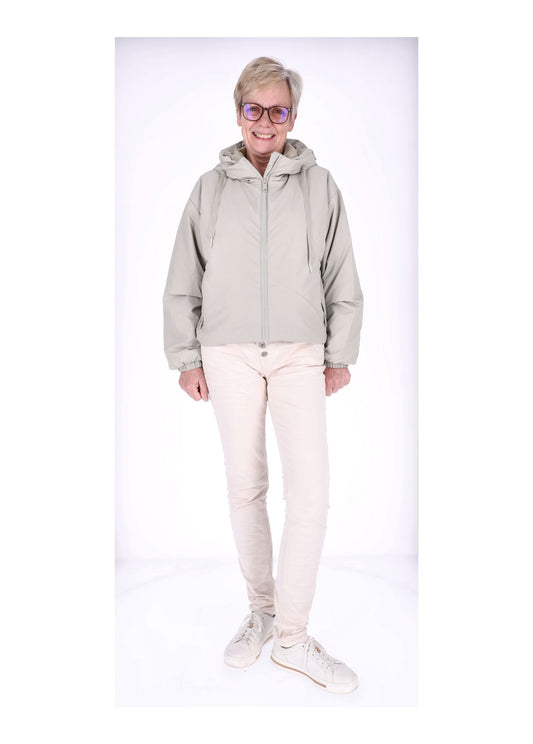 Ladies PU Jacket-Woven
