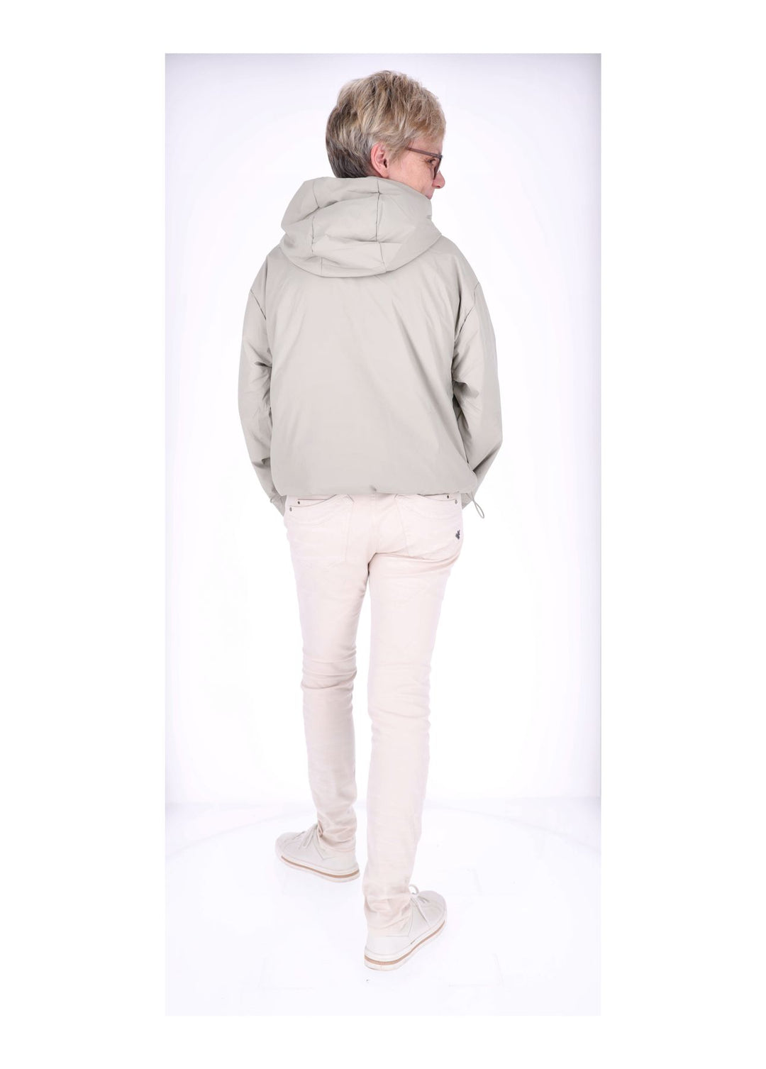 Ladies PU Jacket-Woven