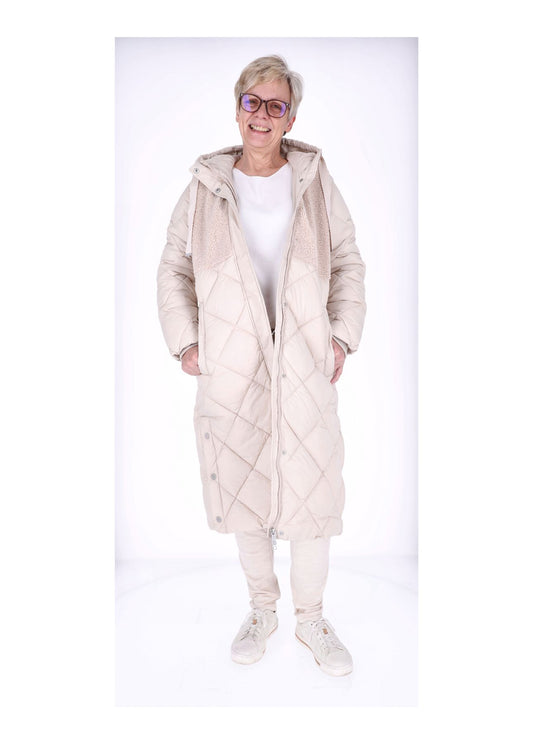 Ladies Jacket white Teddy-Knitted