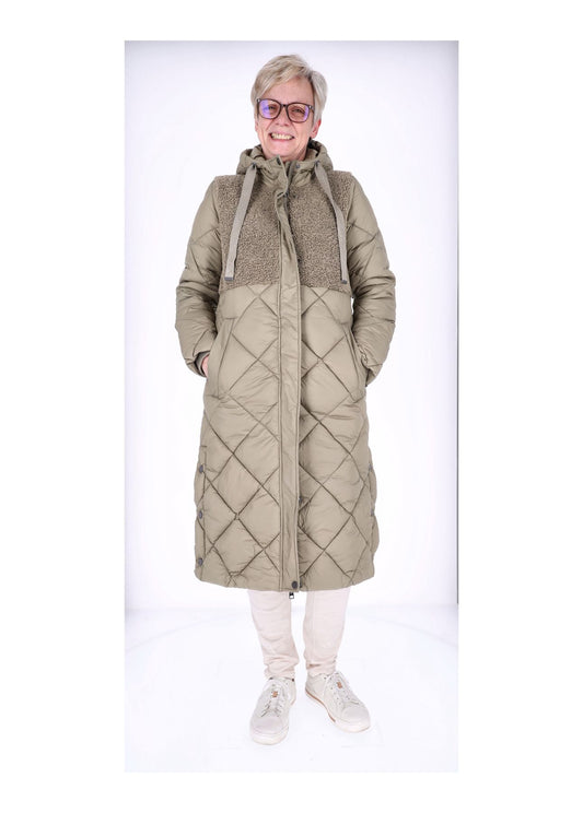 Ladies Jacket white Teddy-Knitted