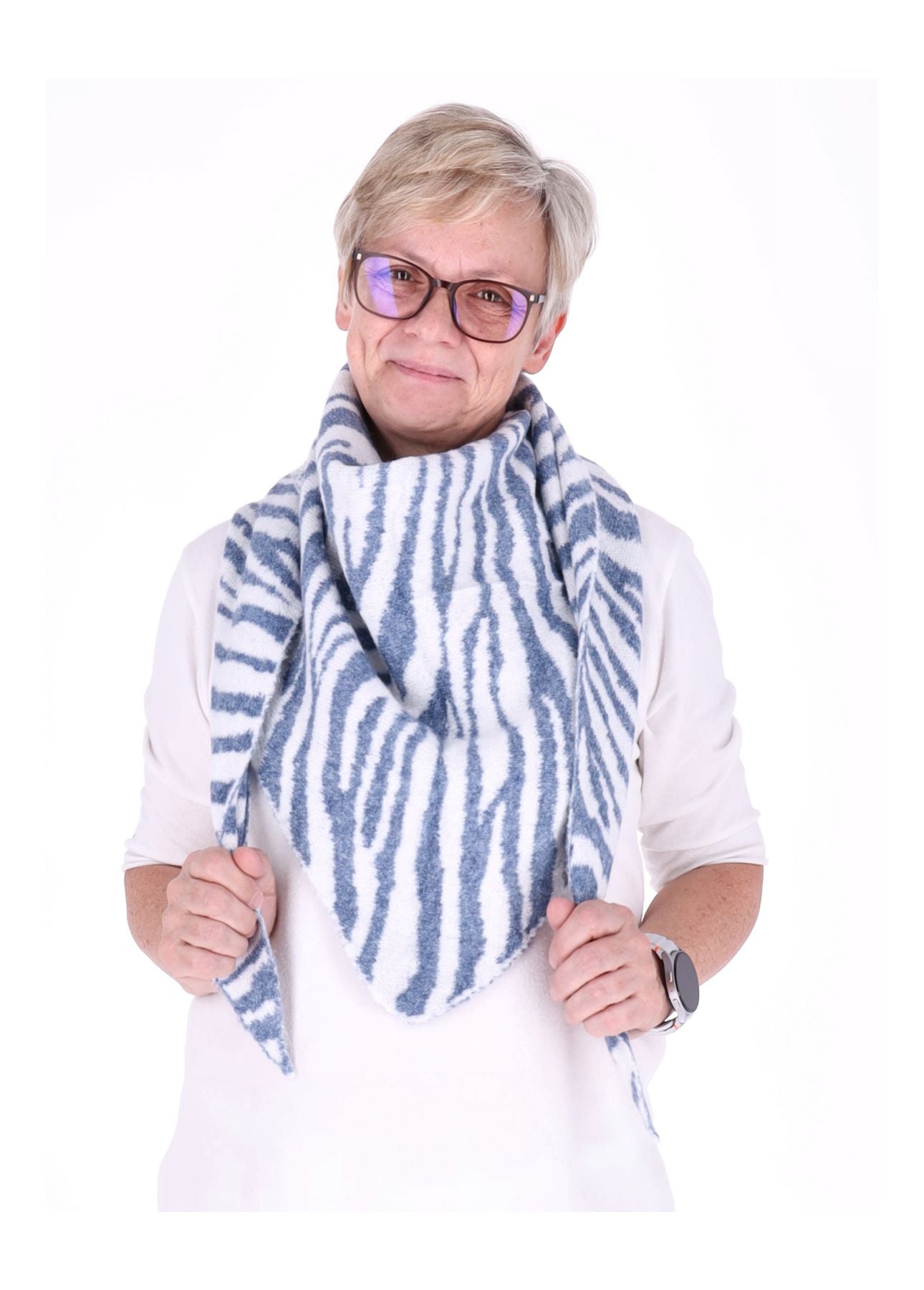 Dreieckstuch AOP Zebra
