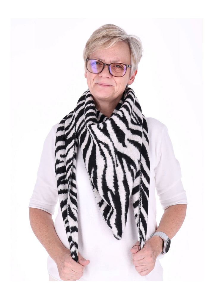 Dreieckstuch AOP Zebra