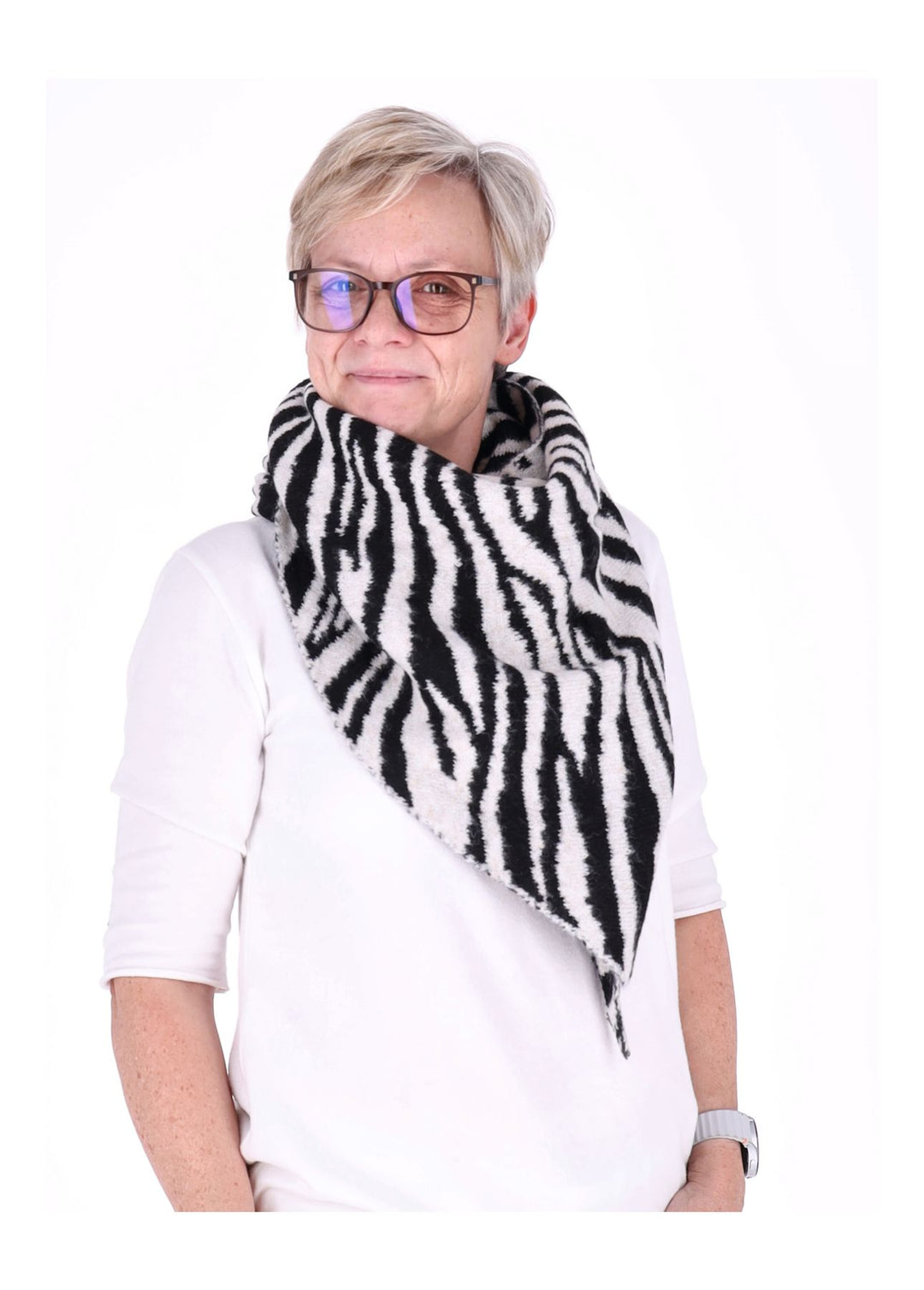 Dreieckstuch AOP Zebra