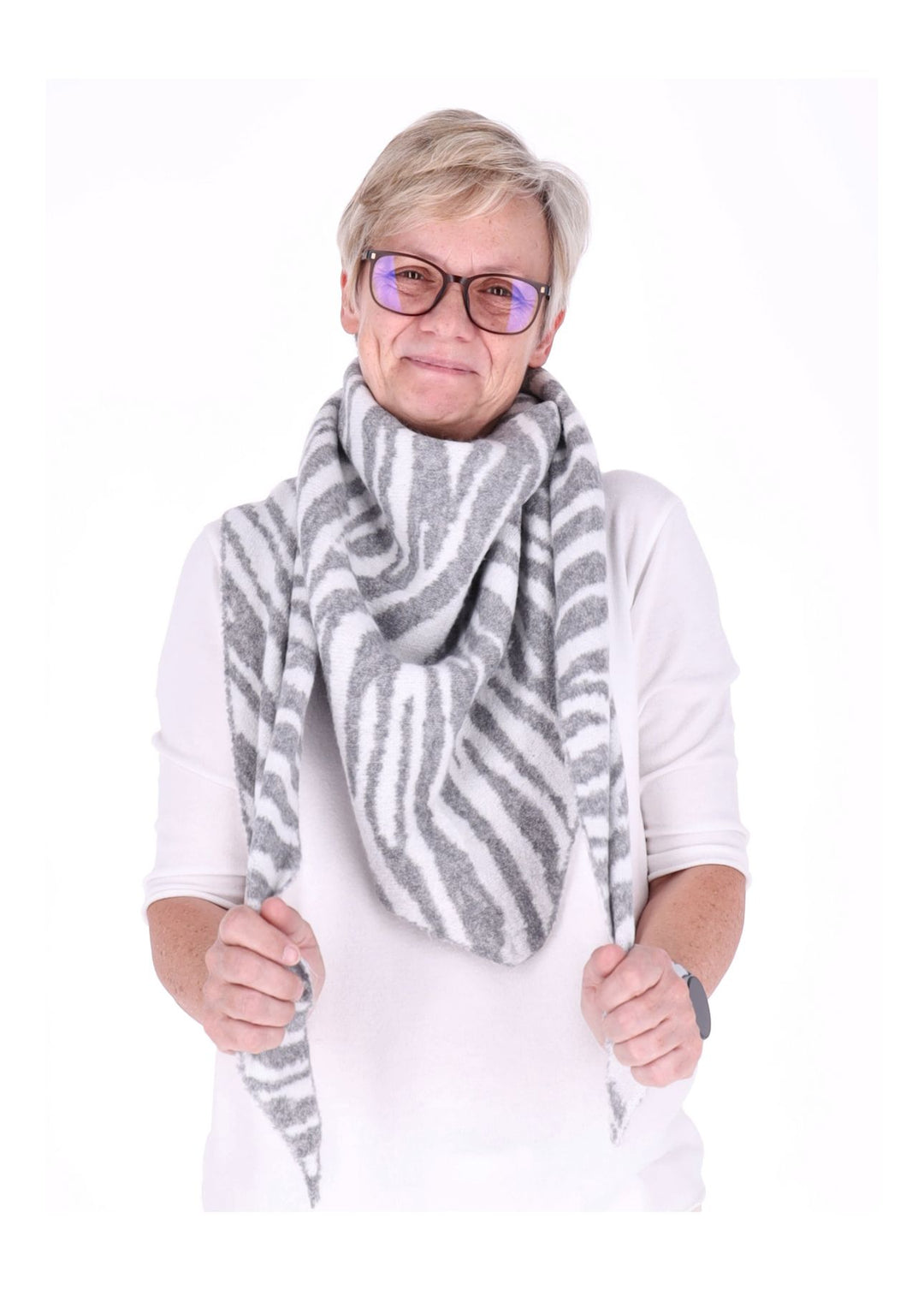 Dreieckstuch AOP Zebra