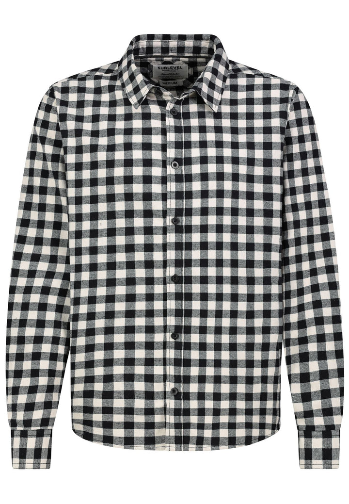 Herren HAKA Flanell Karohemd, Knopfleiste,