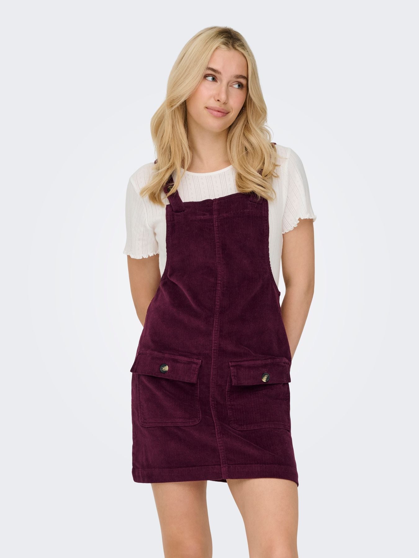 Damen ONLGLOBAL CORD SPENCER DRESS CC PNT