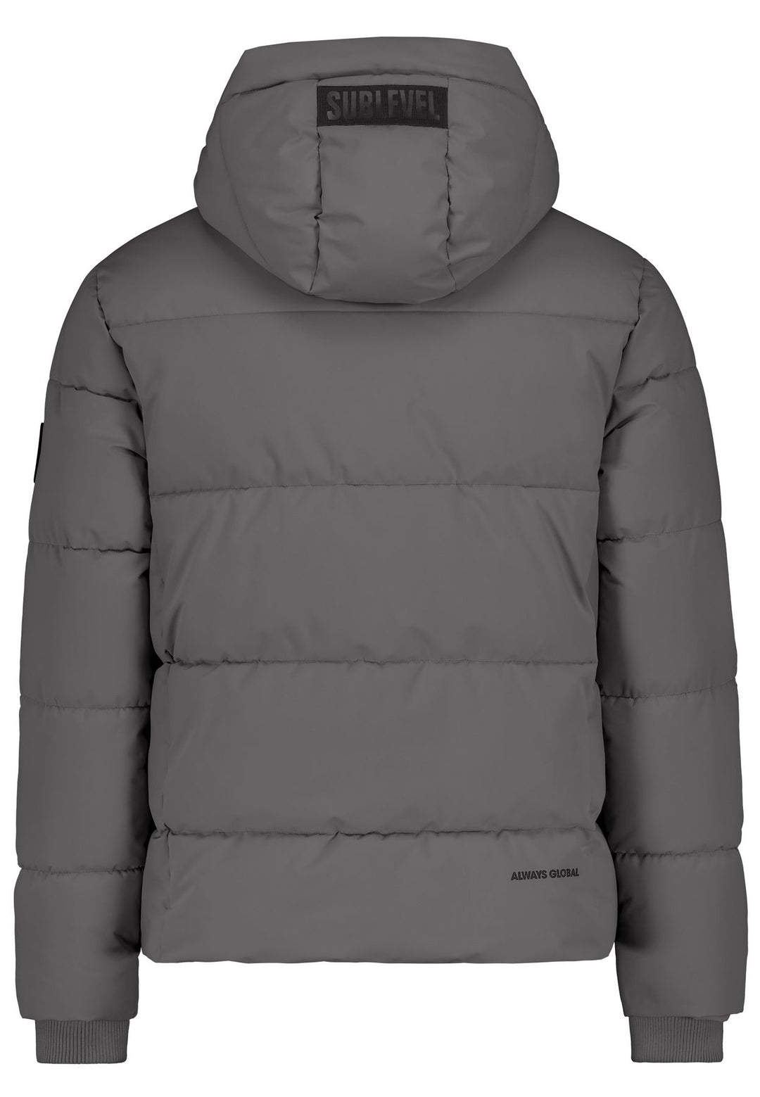 Herren HAKA Steppjacke, Kapuze und Saum mi