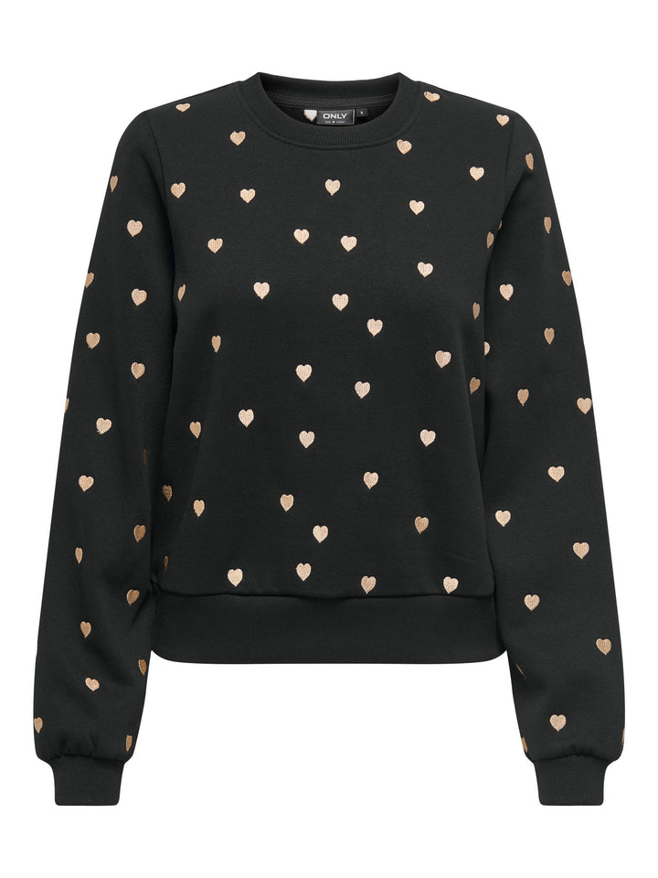Damen ONLATIKA L/S O-NECK GLITTER EMB. BO