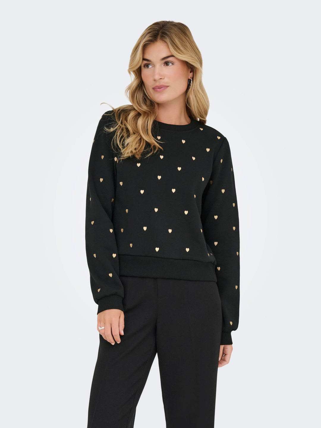 Damen ONLATIKA L/S O-NECK GLITTER EMB. BO