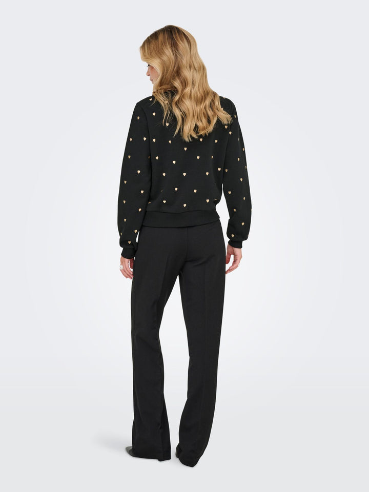 Damen ONLATIKA L/S O-NECK GLITTER EMB. BO