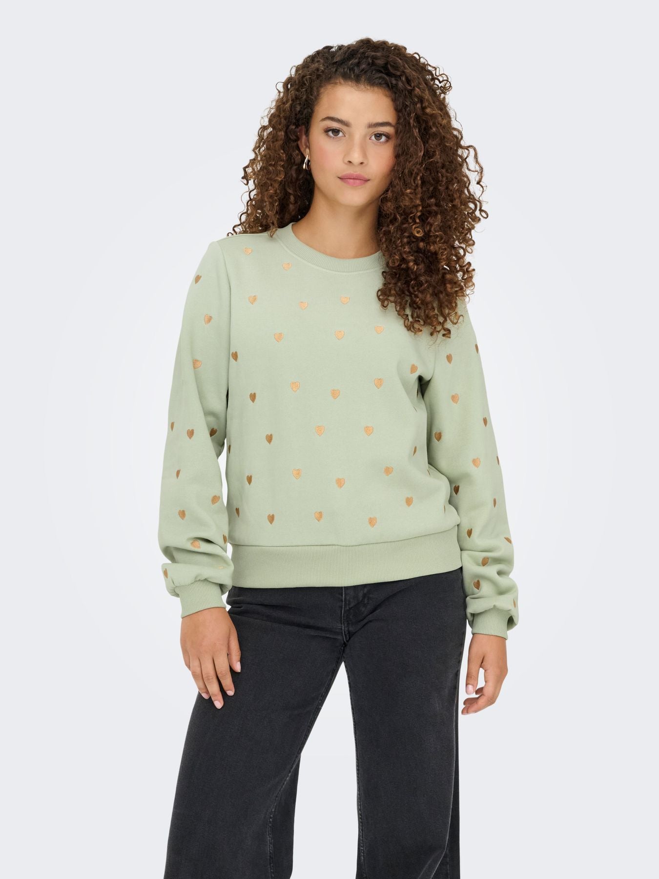 Damen ONLATIKA L/S O-NECK GLITTER EMB. BO