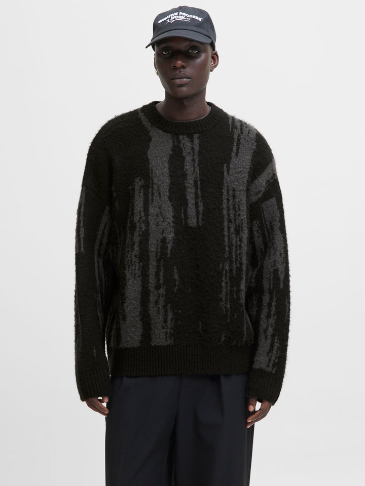 Herren JCOCOVER KNIT BRUSHED CREW NECK