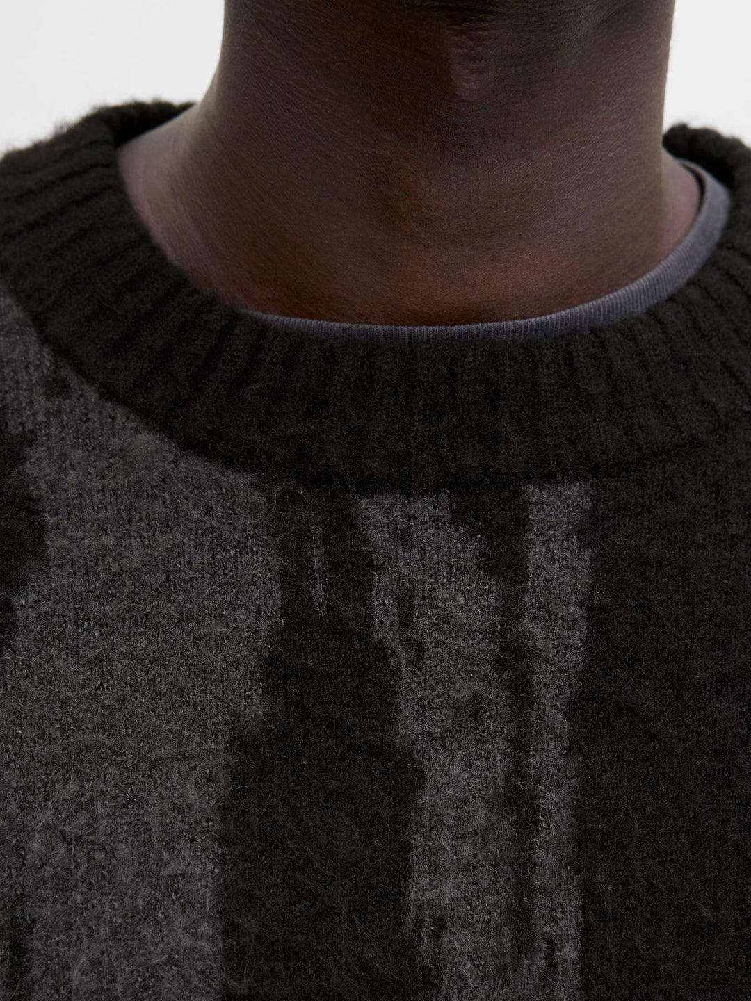 Herren JCOCOVER KNIT BRUSHED CREW NECK