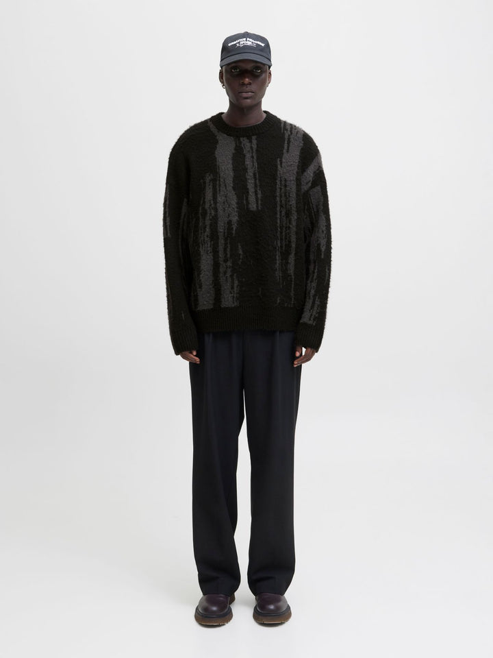 Herren JCOCOVER KNIT BRUSHED CREW NECK