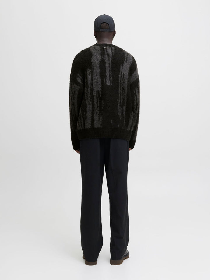 Herren JCOCOVER KNIT BRUSHED CREW NECK