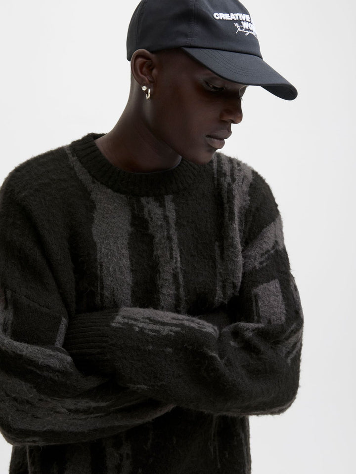 Herren JCOCOVER KNIT BRUSHED CREW NECK