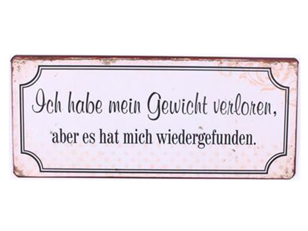 Ich habe mein Gewicht verloren