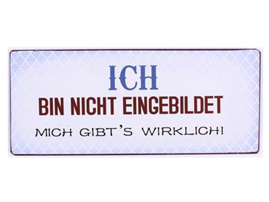 Ich bin nicht eingebildet