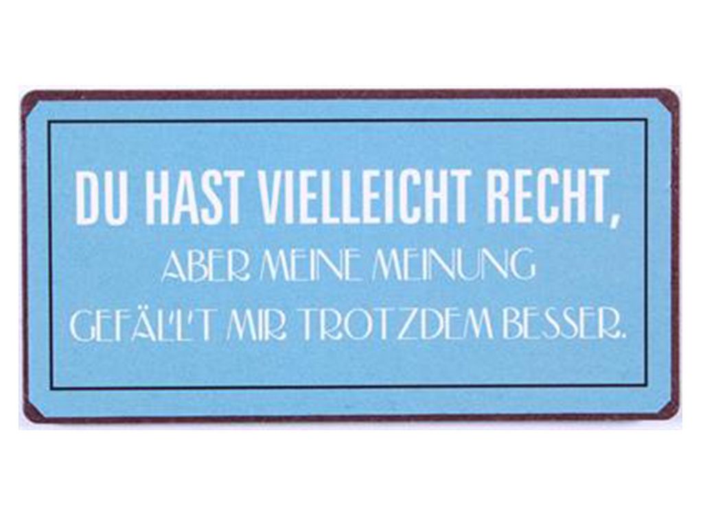 DU HAST VIELLEICHT RECHT...,MAGNET