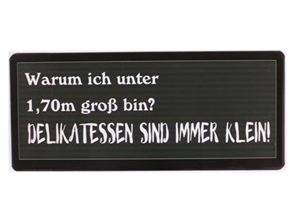 Warum ich unter 1,70 groß bin?...