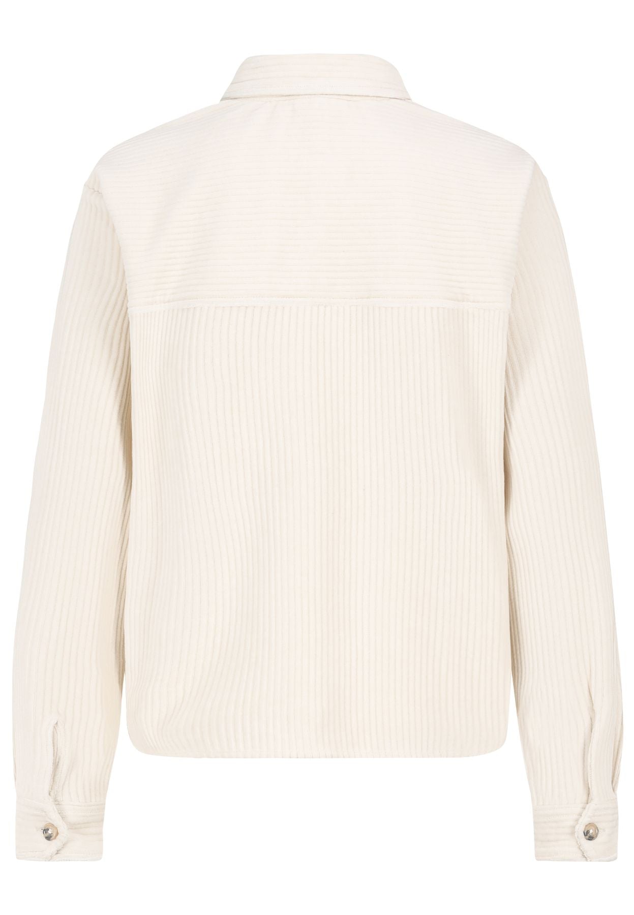 Damen DOB Boxy Kurzkordbluse, aufgesetzte