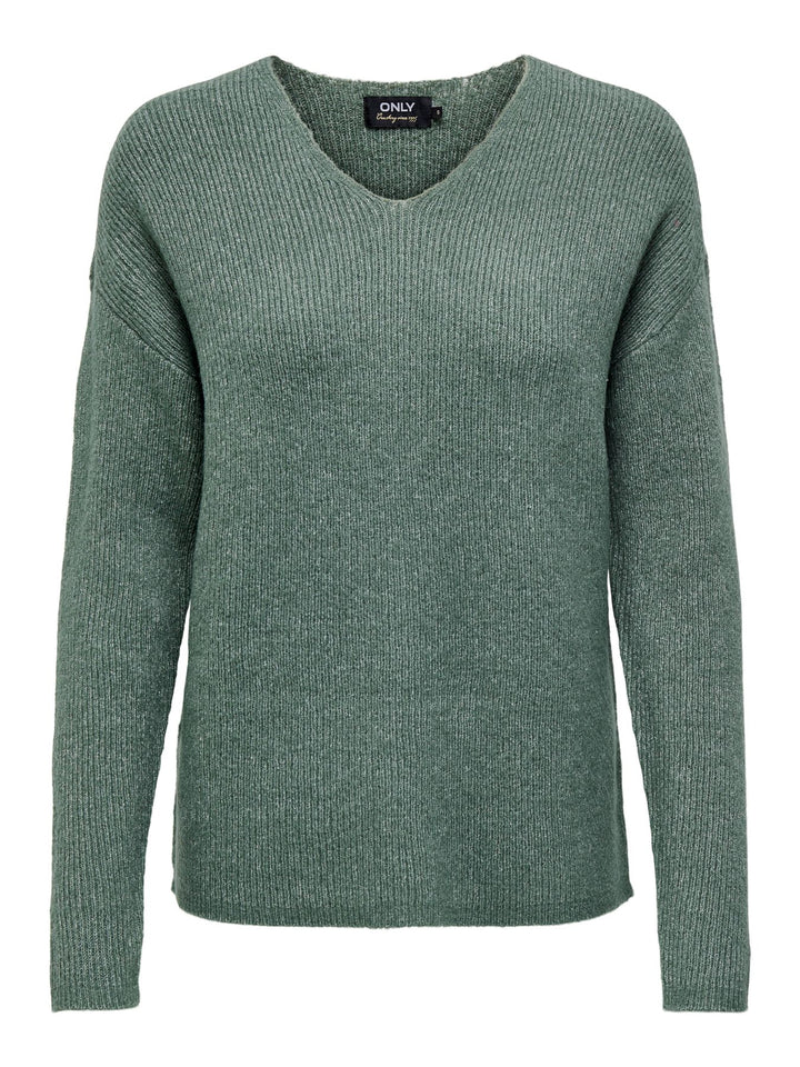 ONLY Strickpullover Damen V-Ausschnitt