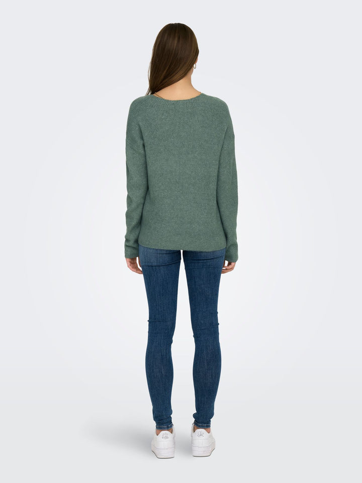 ONLY Strickpullover Damen V-Ausschnitt