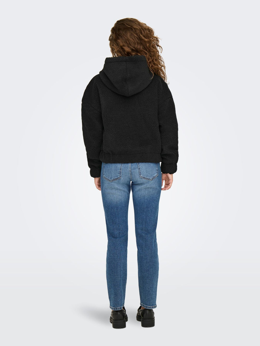Damen ONLTANJA TEDDY HOOD JACKET OTW NOOS Black