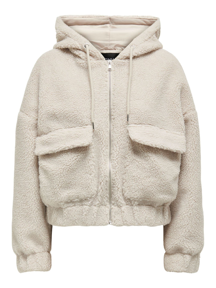 Damen ONLTANJA TEDDY HOOD JACKET OTW NOOS