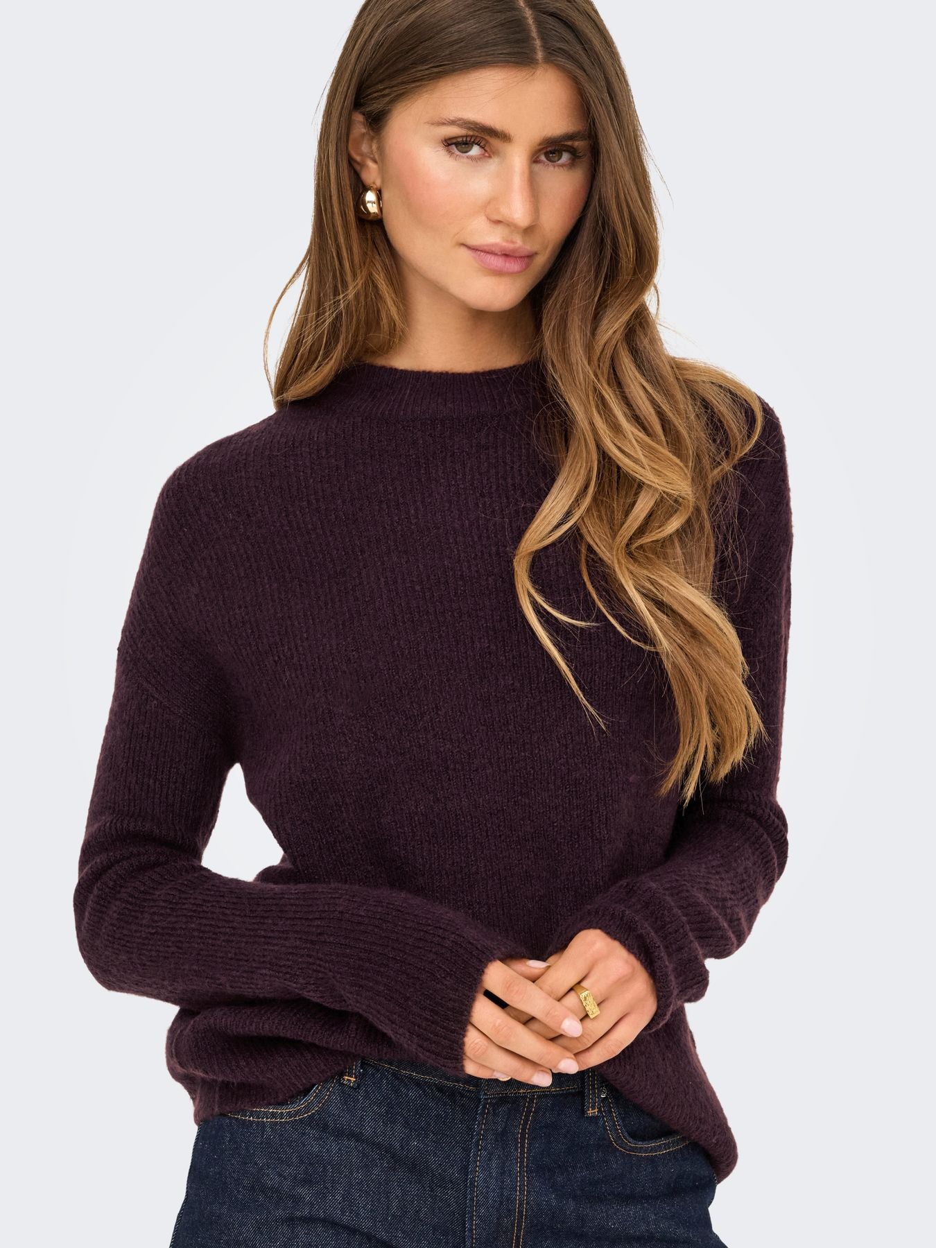 Damen ONLCAMILLA O-NECK L/S PULLOVER NOOS