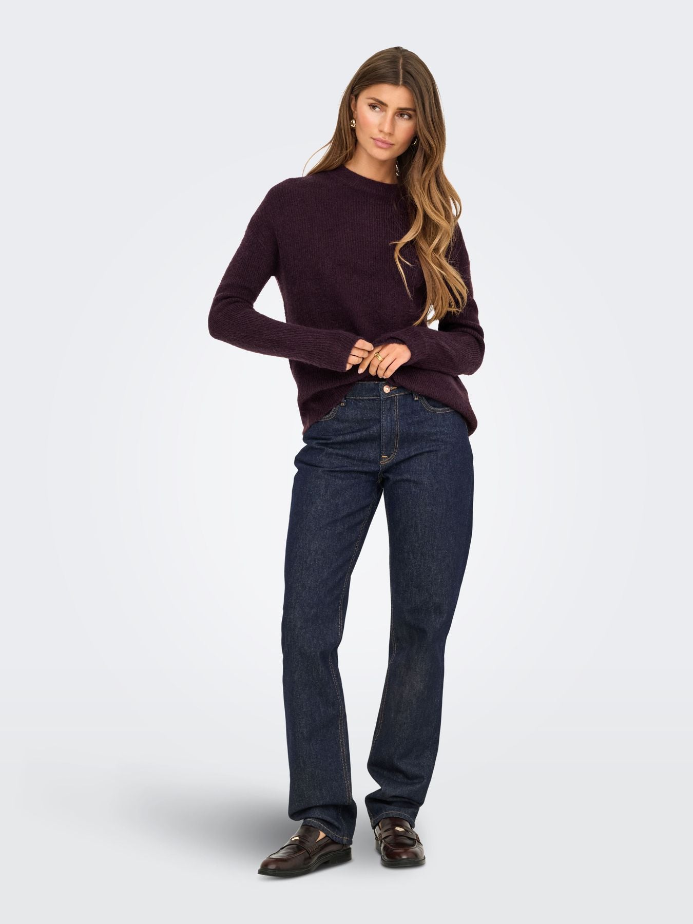 Damen ONLCAMILLA O-NECK L/S PULLOVER NOOS