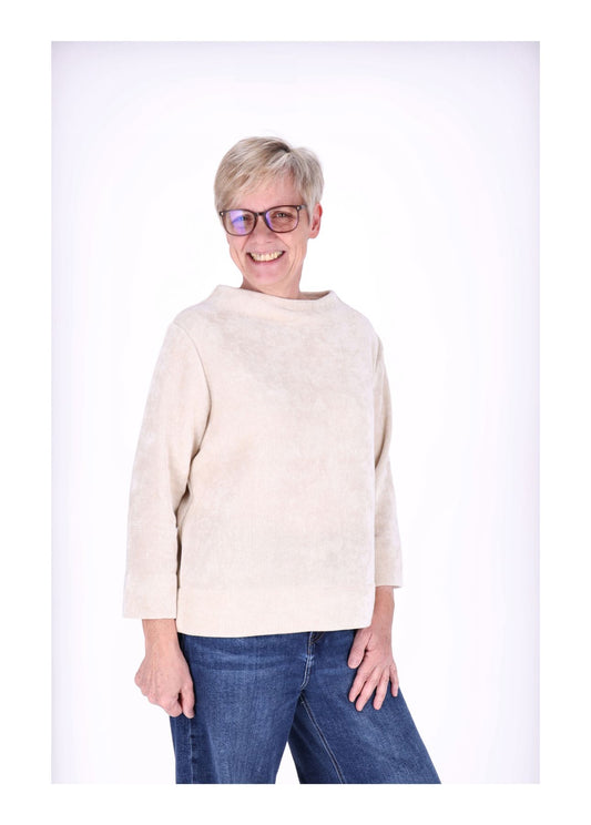 Ladies Knitted Sweat-Shirt 3/4 Sleeve