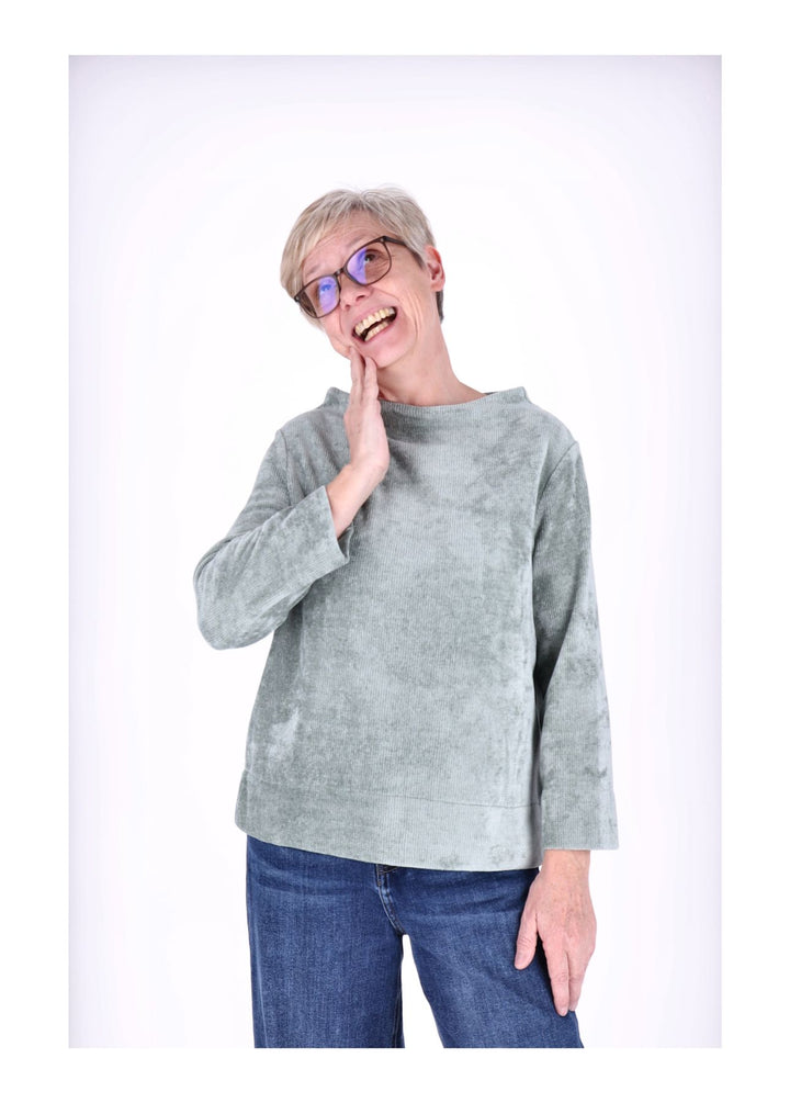 Ladies Knitted Sweat-Shirt 3/4 Sleeve