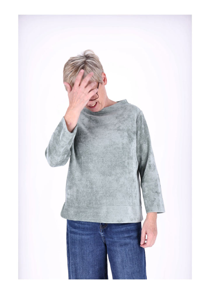 Ladies Knitted Sweat-Shirt 3/4 Sleeve