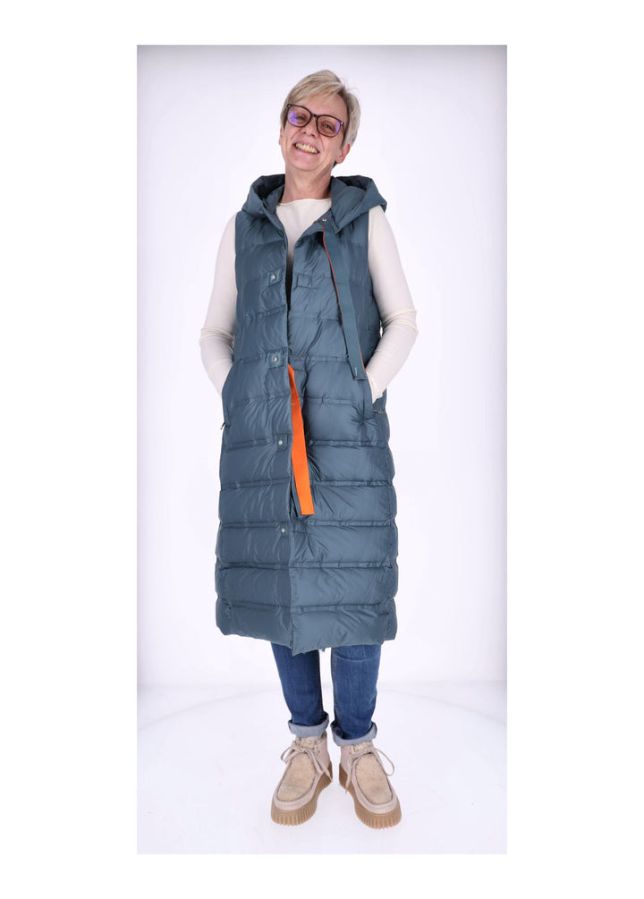 Steppweste Damen Lang