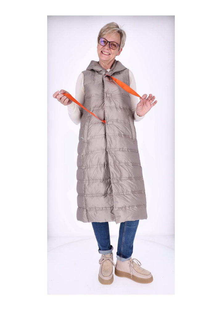 Steppweste Damen Lang