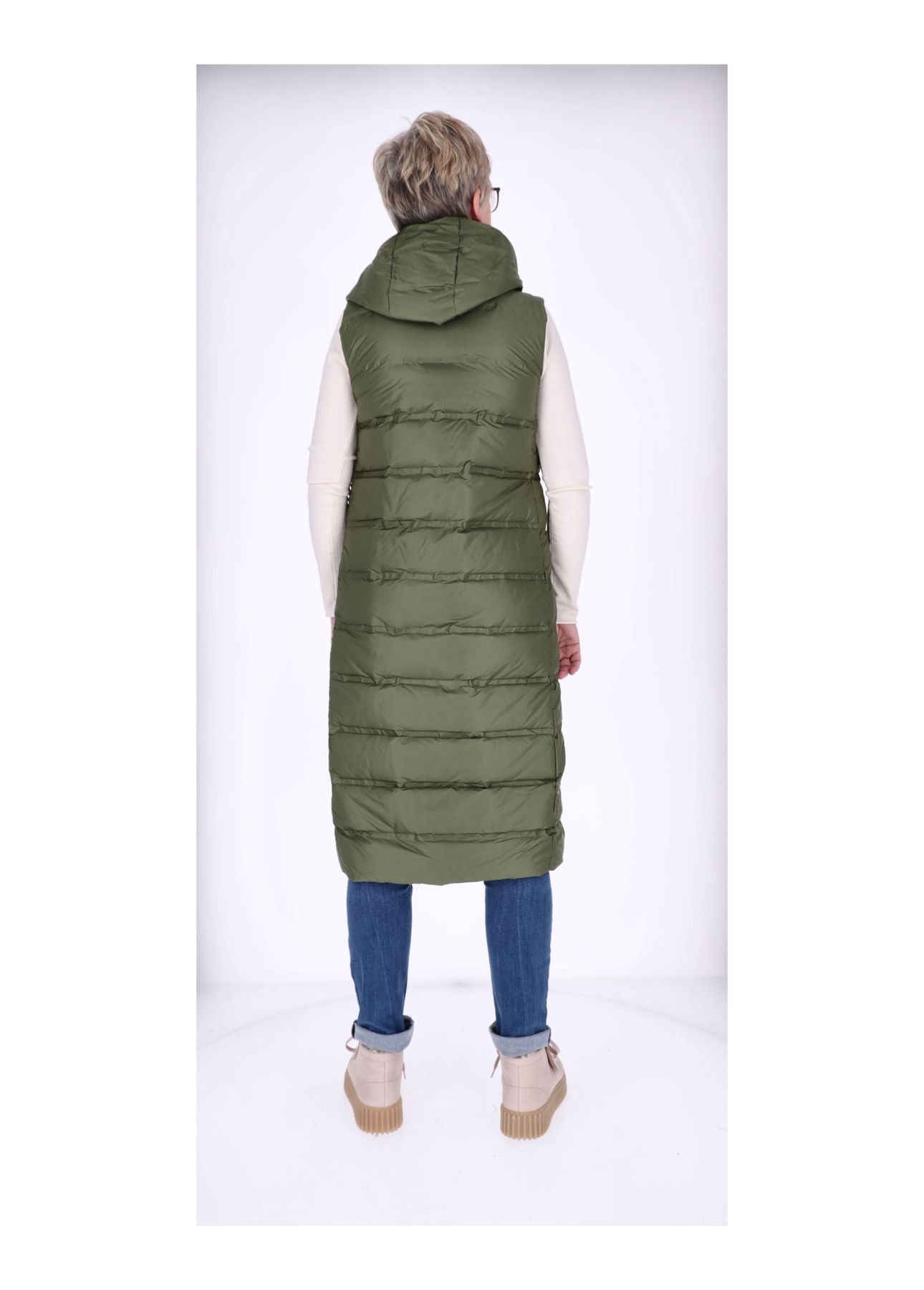 Steppweste Damen Lang
